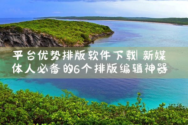 平台优势排版软件下载