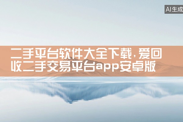 二手平台软件大全下载